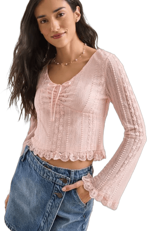 Altar'd State Lakelyn Lace Top