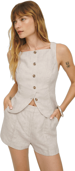 Reformation Emily Linen Two Piece