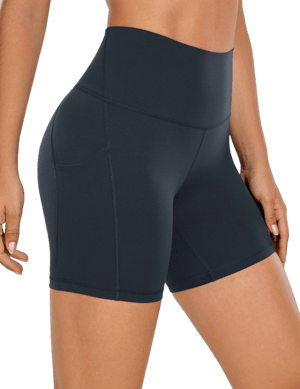 CRZ YOGA Womens Butterluxe Pockets Shorts 5