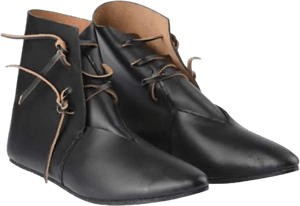 Black Medieval Peasant Boots