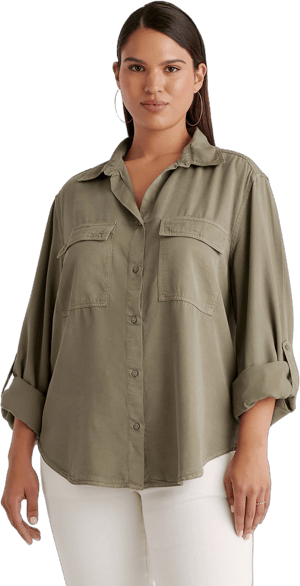 Quince Women's Vintage Wash Tencel Utility Shirt