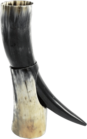 Viking Drinking Horn with Stand