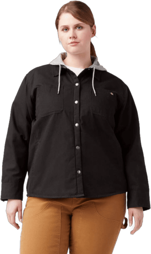 Dickies Women's Duck Hooded Shirt Jacket