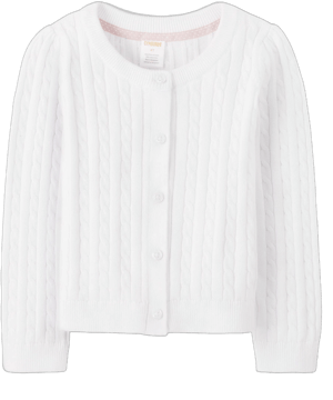 Gymboree Girls Cable Knit Long Sleeve Cardigan Sweater