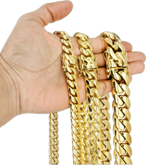 Heavy Solid Gold Miami Cuban Link Chain