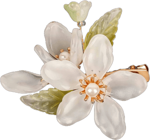 Magnolia Flower Hair Clips