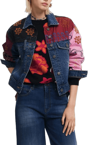 Desigual Women's Madrid Patchwork Denim Jacket