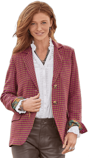 Sundance Women's Mayra Plaid Blazer