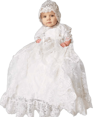 Baby Girl Lace Christening Gown Dress