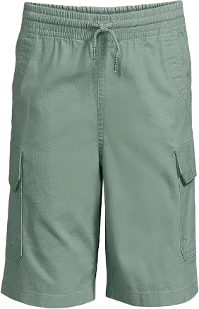 Lands' End Boys' Stretch Canvas Utility Cargo Shorts