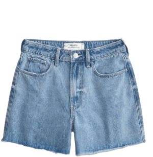 Women's Ultra High-Rise Medium Wash 90s Denim Shorts 5