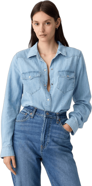 Gap Women's Fitted Western Shirt