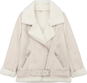 Ly Varey Lin Women's Faux Shearling Moto Jacket