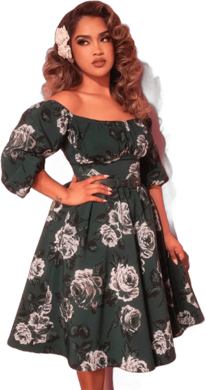 Vixen Vintage Roses Vacation Dress