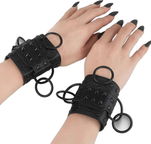 Demonia Da-402 Vegan Leather Wrist Cuffs