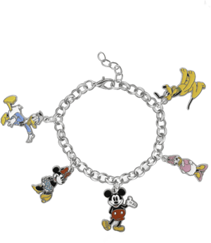 Disney Women's Mickey Mouse and Friends Charm Bracelet