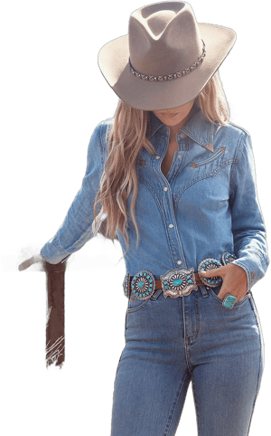 Wrangler x Lainey Wilson Women's Moxie Western Denim Shirt