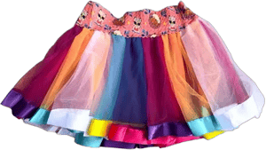 Fluffy Kitty Cats Rainbow Tutu Skirt for Girls | Bubblegum Divas