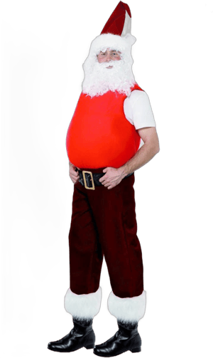 Smiffys Fancy Dress Santa Belly Stuffer Adult in Red