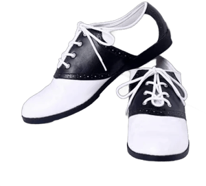 Classic Lace Up Saddle Shoes