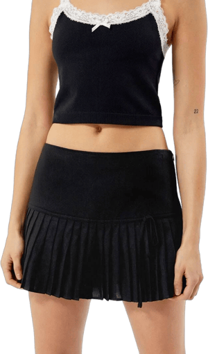 Micro Pleated Mini Skirt