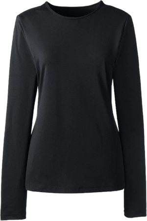 Lands' End Women's Long Long Sleeve Relaxed UPF 50 Rash Guard