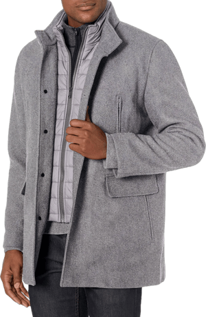 Cole Haan Men's Wool Twill Coat