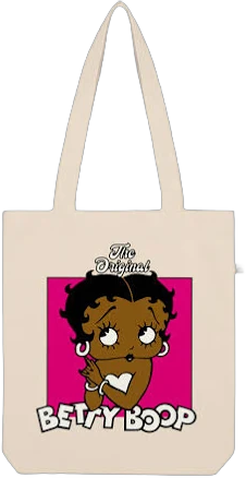 Classic Black Betty Boop Tote Bag | 100% Black Owned Apparel NATURAL / Unisex / Onesize