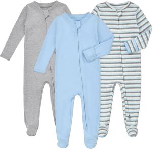 Infant Aablexema Footie Pajamas with Mittens