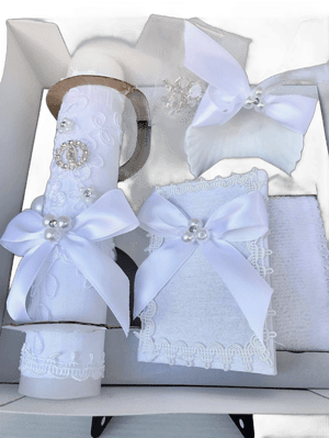 Women's Baptism Candle Set