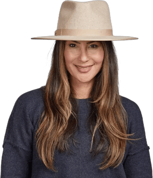 American Hat Makers Bondi Wide Brim Felt Fedora