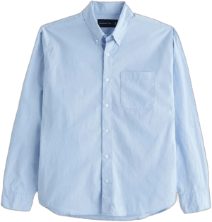 Abercrombie & Fitch Men's Poplin Button-Up Shirt