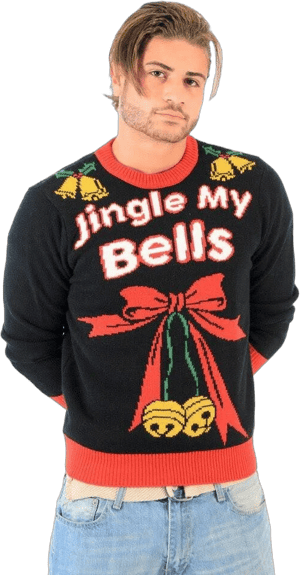 Jingle My Bells Hanging Decoration Ugly Christmas Sweater