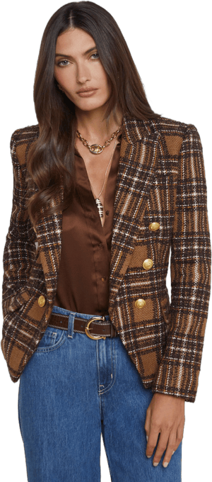 L'Agence Kenzie Double Breasted Blazer