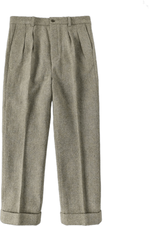 1930s Tweed Casual Two-Button Suit Trousers