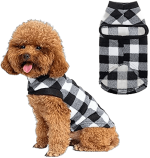 EXPAWLORER Plaid Cat Sweater - Pet Clothes Cat Puppy Vest Warm Fleece Hoodie for Cats, Fall and Cold Winter Coat Pullover Design, Buffalo Checked