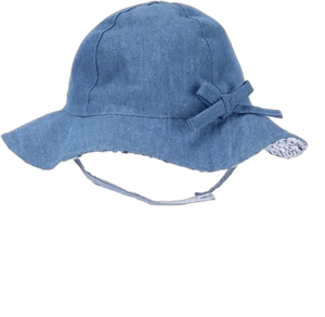 Oshkosh B'gosh Baby Girls Chambray Bow Sun Hat