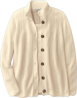 Coldwater Creek Shaker Detail Button Cardigan