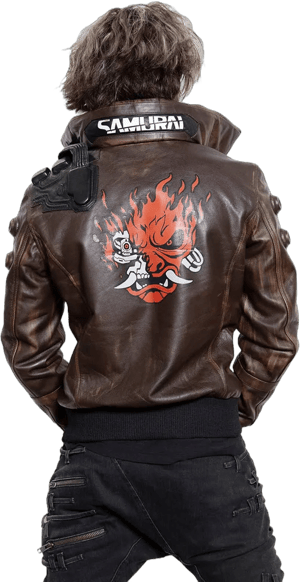 Cyberpunk Samurai Leather Jacket