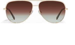 Quay High Key Aviator Polarized Sunglasses