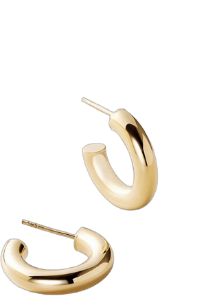 Solid Gold Chunky Hoop Earrings