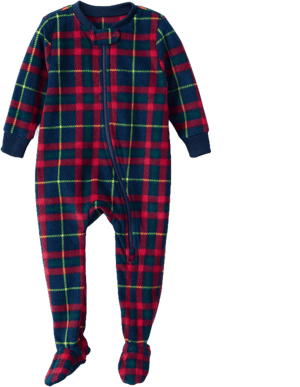 Lands' End Baby Girls Footed Fleece Sleeper