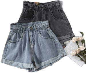 Dudu High Waist Denim Shorts