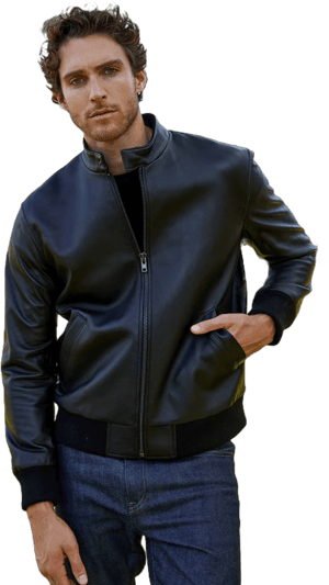 Lambskin Leather Bomber Jacket