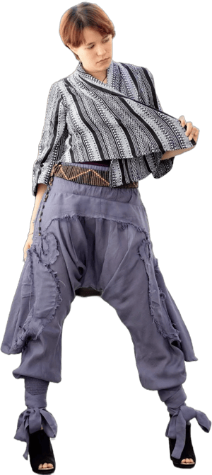 Cocoricooo 1128 Soft Fabric Harem Pants