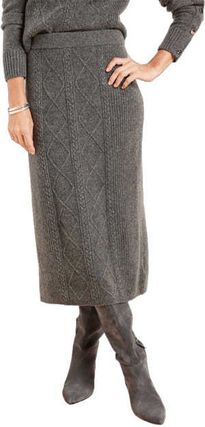 Women's Talbots Wool Blend Midi Sweater Skirt