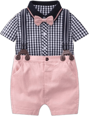 Chicory Baby Plaid Onesie Easter Outfit