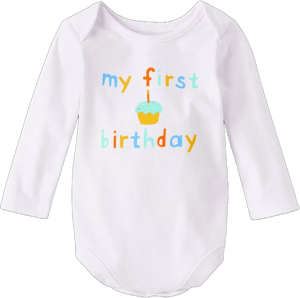 The Children's Place Unisex Baby First Birthday Cotton Bodysuit