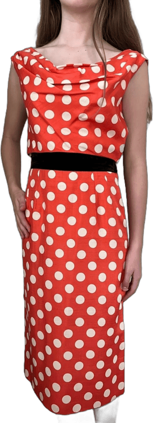 Vintage 1950s Polka Dot Betty Boop Dress