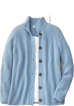 Coldwater Creek Shaker Detail Button Cardigan